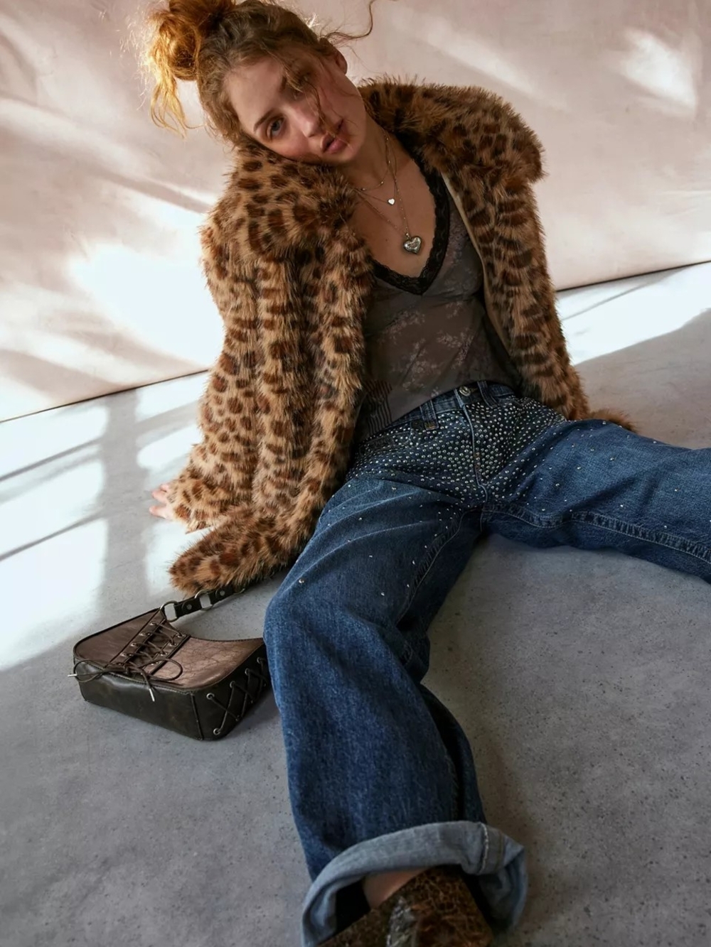 Cheetah Print Fur Coat